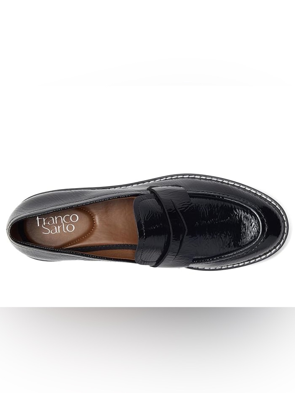 Franco Sarto Womens Balin Padded Insole Lug Sole Slip On Loafers Shoes 10M